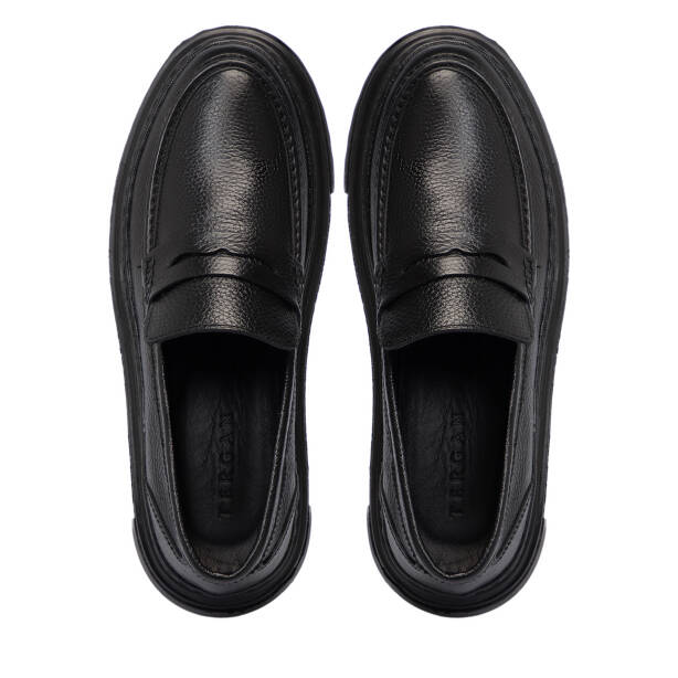 Siyah Hakiki Deri Erkek Loafer - E25S1AY57673-A41 - 5