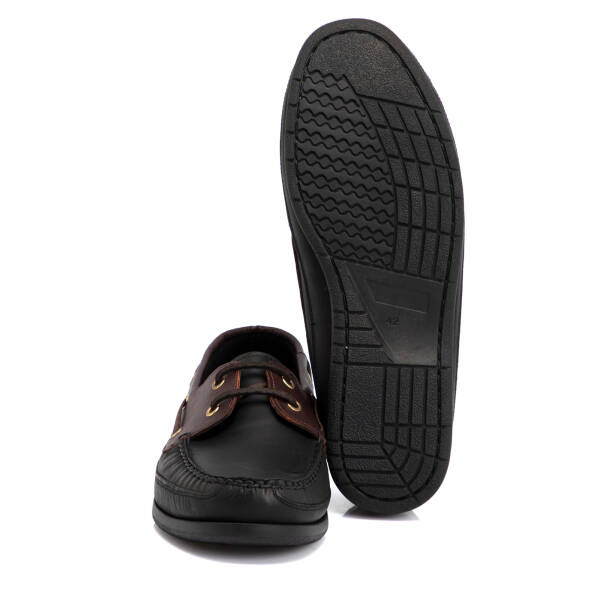 Siyah Hakiki Deri Erkek Loafer - E4MEAY057410-Q43 - 4