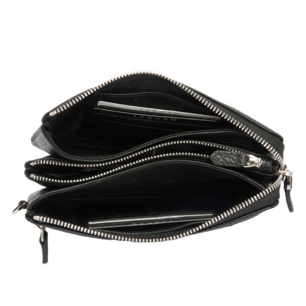 Siyah Hakiki Deri Erkek Portföy Çantası - S1PC00001605-A41 - 4