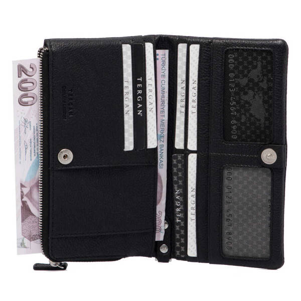 Siyah Hakiki Deri Erkek Portföy Çantası - S1PC00001632-A6F - 3