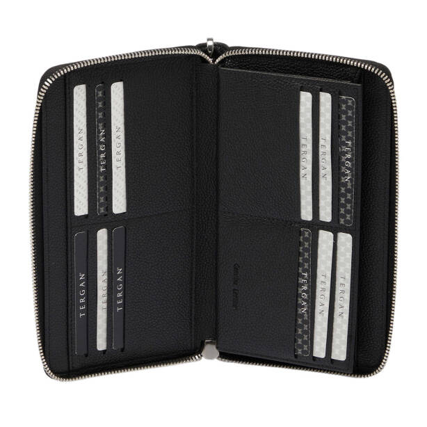 Siyah Deri Erkek Portföy Çantası - S1PC00001667-U9G - Tergan