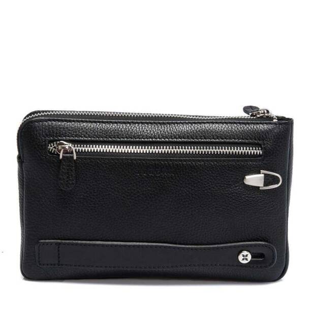 Siyah Hakiki Deri Erkek Portföy Çantası - S1PC00002972-A6F - 3