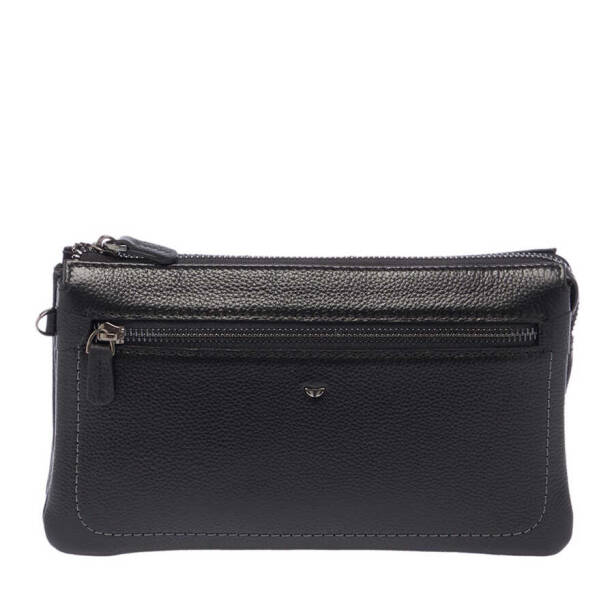 Siyah Hakiki Deri Erkek Portföy Çantası - S1PC00002998-A6F - 1