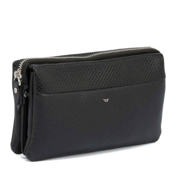 Siyah Deri Erkek Portföy Çantası - S1PC00021228-A6L - 2