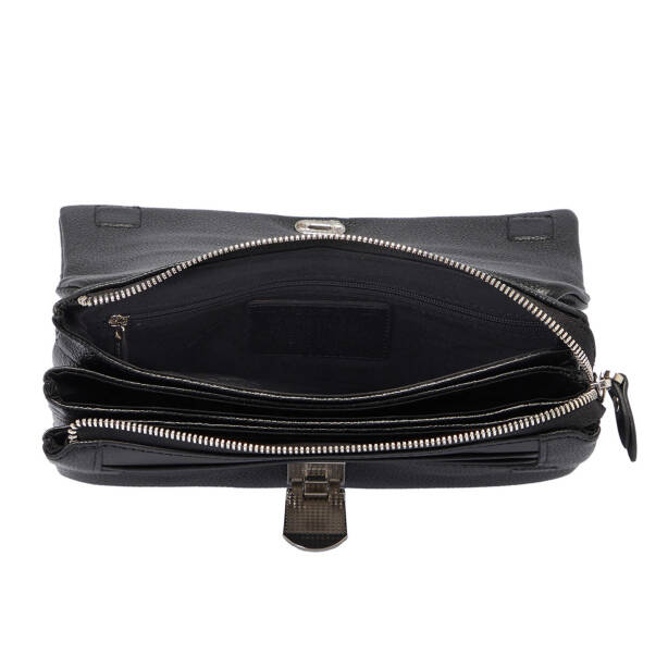 Siyah Deri Erkek Portföy Çantası - S1PC00021230-A6L - 4