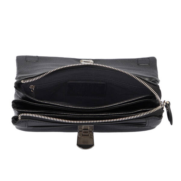 Siyah Hakiki Deri Erkek Portföy Çantası - S1PC00021230-A6L - 4