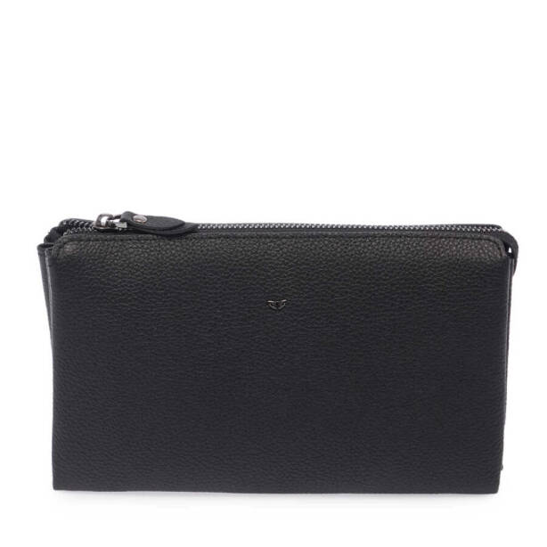 Siyah Hakiki Deri Erkek Portföy Çantası - S1PC00021240-A6F - Tergan