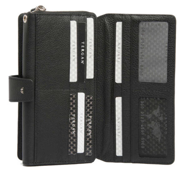 Siyah Deri Erkek Portföy Çantası - S1PC00021356-A6F - 4