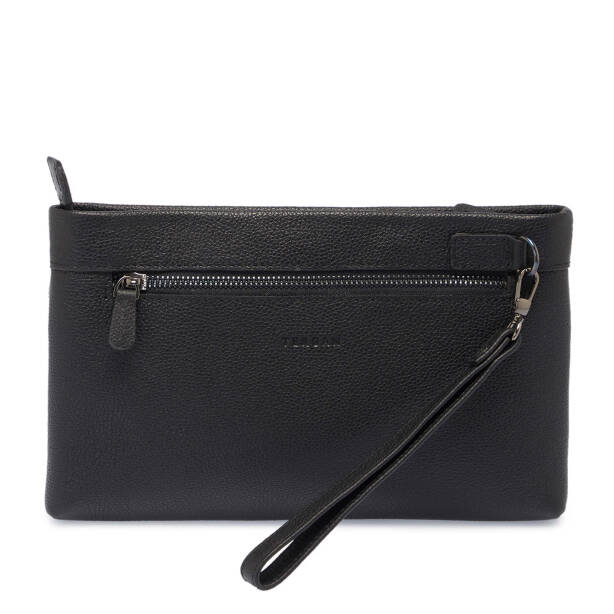 Siyah Hakiki Deri Erkek Portföy Çantası - S1PC00021469-A6F - 3