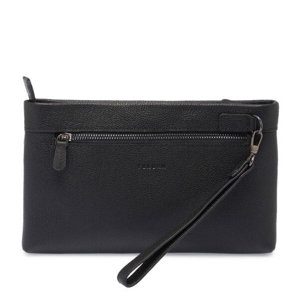 Siyah Hakiki Deri Erkek Portföy Çantası - S1PC00021469-A6F - 3