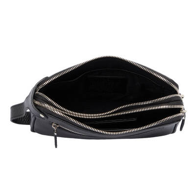  Siyah Deri Erkek Portföy Çantası - S1PC00021470-A6F - 4
