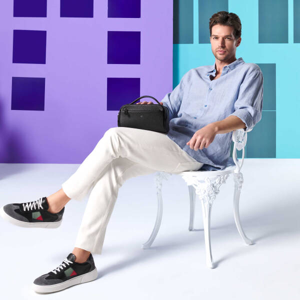 Siyah Deri Erkek Portföy Çantası - S1PC00021510-A41 - 1