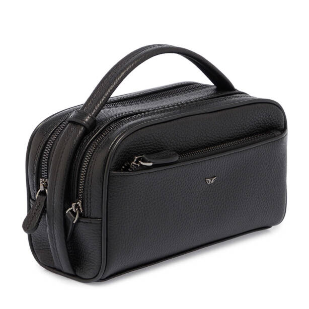 Siyah Hakiki Deri Erkek Portföy Çantası - S1PC00021510-A41 - Tergan