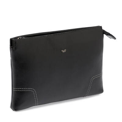 Siyah Deri Erkek Portföy Çantası - S1PC00021515-B06 - 2