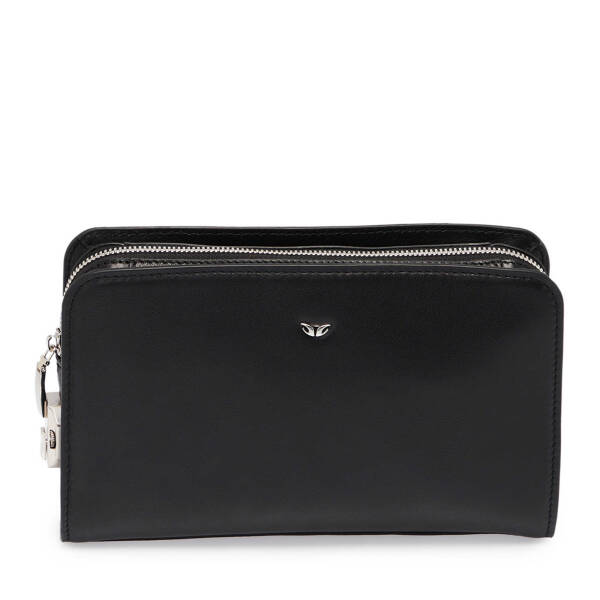 Siyah Hakiki Deri Erkek Portföy Çantası - S1PC00021518-A85 - 1