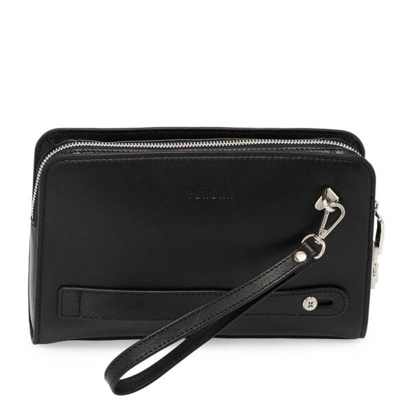 Siyah Hakiki Deri Erkek Portföy Çantası - S1PC00021518-A85 - 3