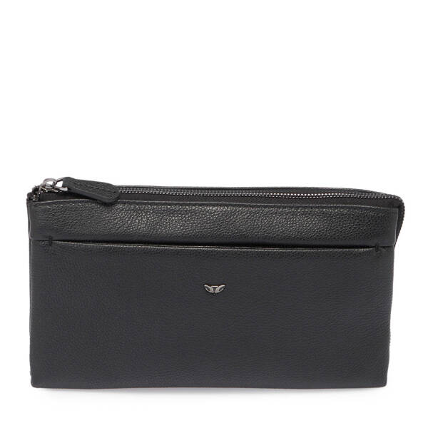 Siyah Deri Erkek Portföy Çantası - S1PC00021519-U9G - 1