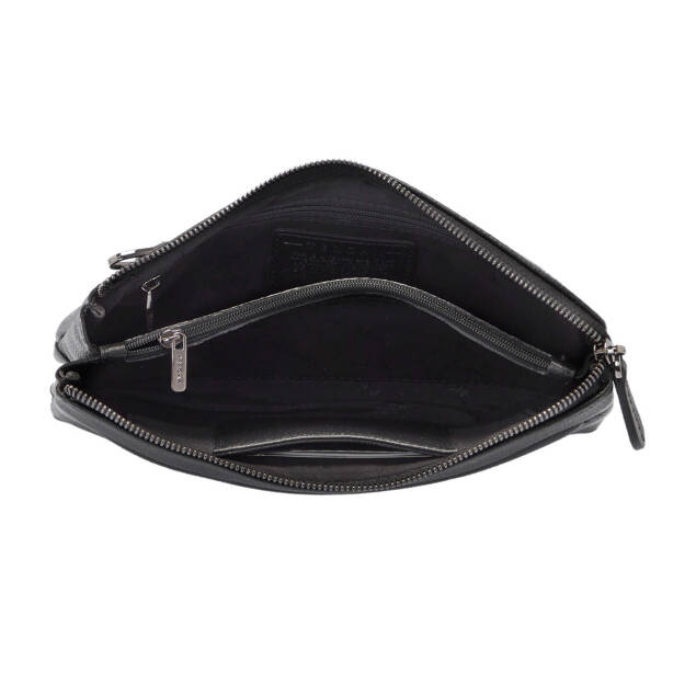 Siyah Deri Erkek Portföy Çantası - S1PC00021519-U9G - 4