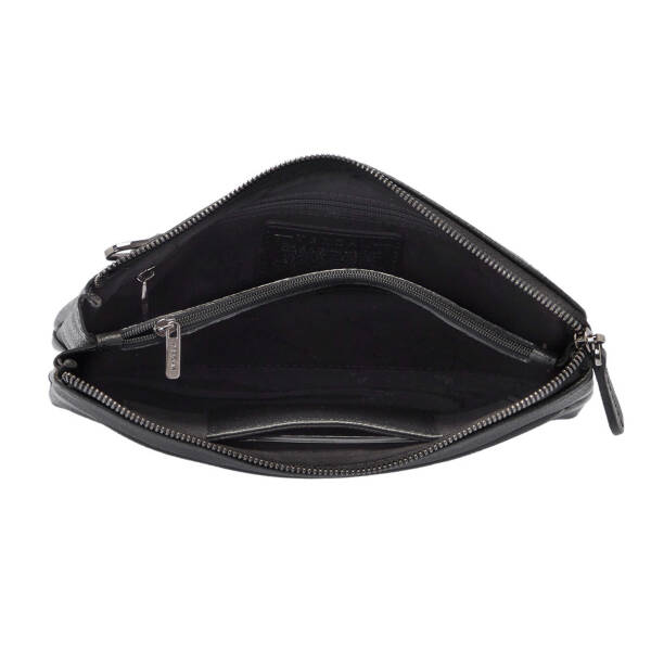 Siyah Deri Erkek Portföy Çantası - S1PC00021519-U9G - 4