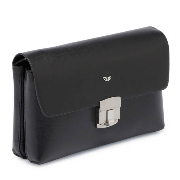 Siyah Deri Erkek Portföy Çantası - S1PC00021523-B06 - 2