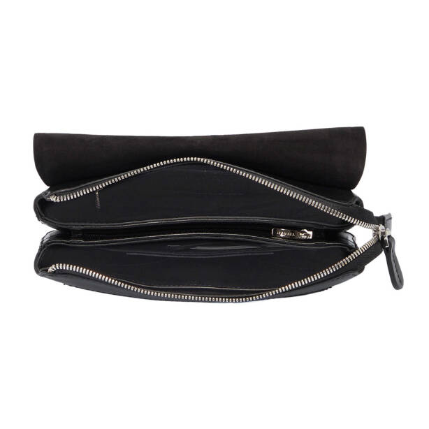 Siyah Deri Erkek Portföy Çantası - S1PC00021523-B06 - 4