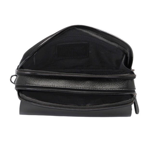 Siyah Hakiki Deri Erkek Portföy Çantası - S1PC00021529-C3J - 4