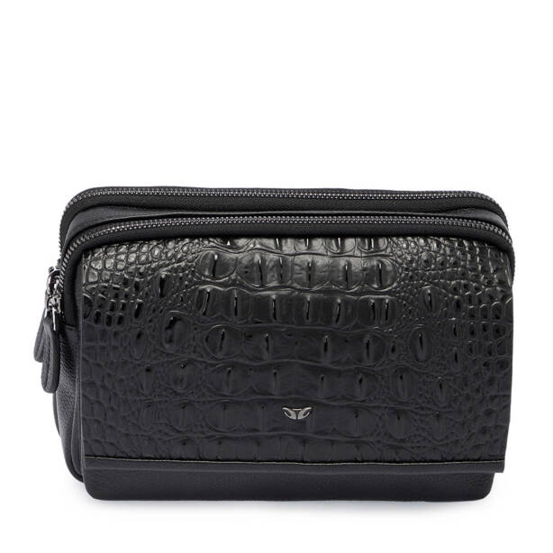 Siyah Deri Erkek Portföy Çantası - S1PC00021529-V1D - 1