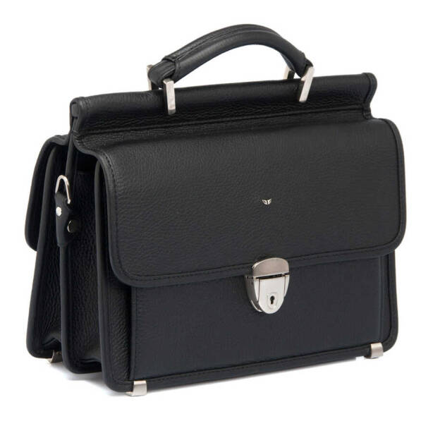 Siyah Deri Erkek Portföy Çantası - S1PC00022126-A41 - 2