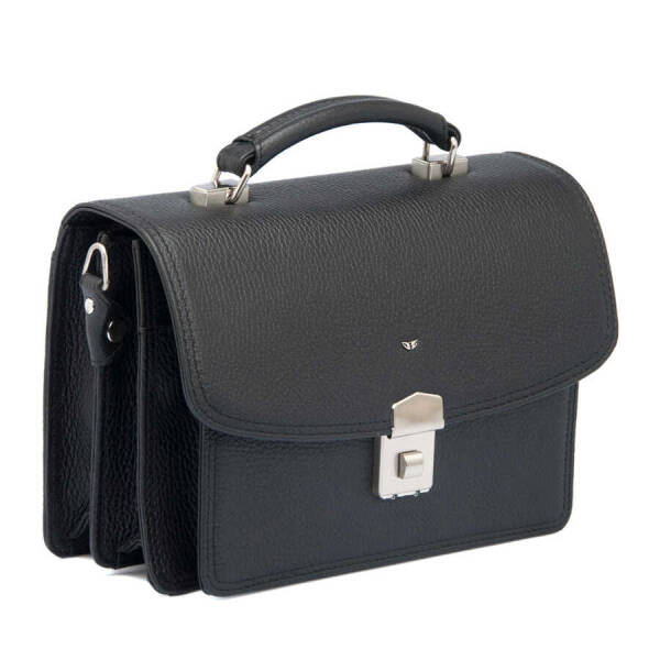 Siyah Hakiki Deri Erkek Portföy Çantası - S1PC00022133-A41 - 2