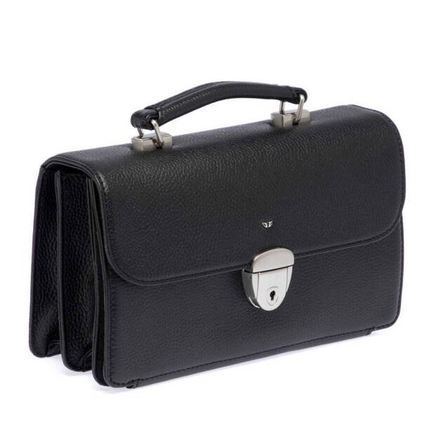 Siyah Deri Erkek Portföy Çantası - S1PC00022154-A41 - 2