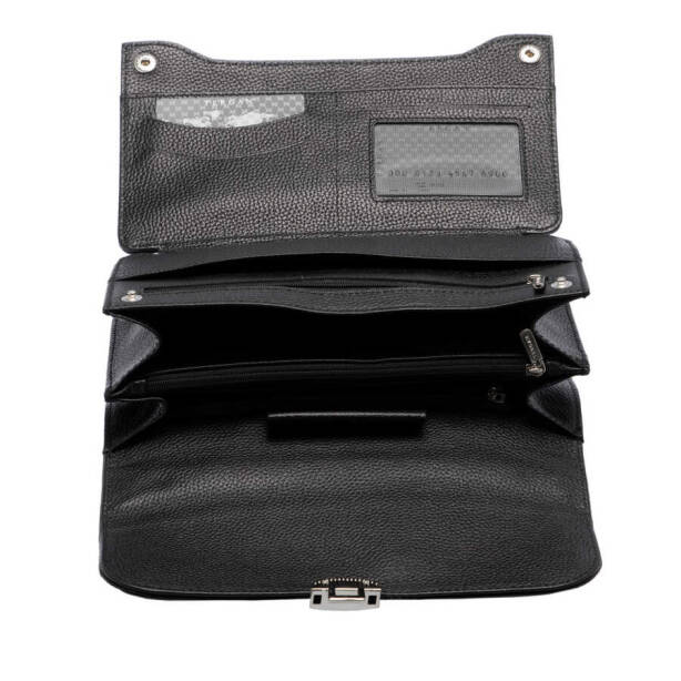 Siyah Deri Erkek Portföy Çantası - S1PC00022154-A41 - 4