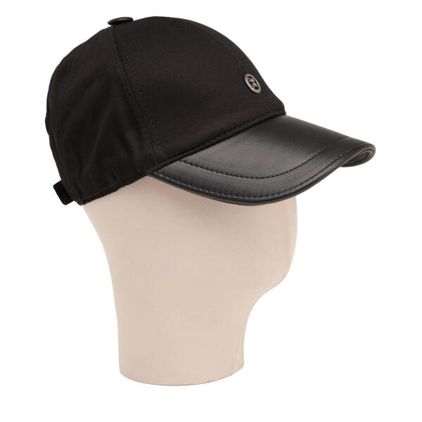 Siyah Deri Erkek Şapka - S1SPK0330004-E1H - 1