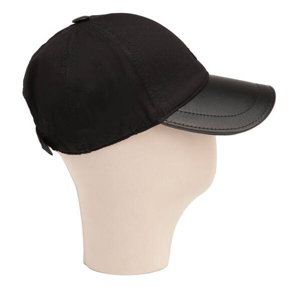 Siyah Deri Erkek Şapka - S1SPK0330004-E1H - 3