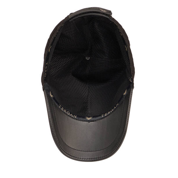 Siyah Deri Erkek Şapka - S1SPK0330004-E1H - Tergan Four Season