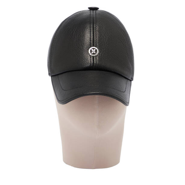 Siyah Deri Erkek Şapka - S1SPK0330004-Q4O - 2