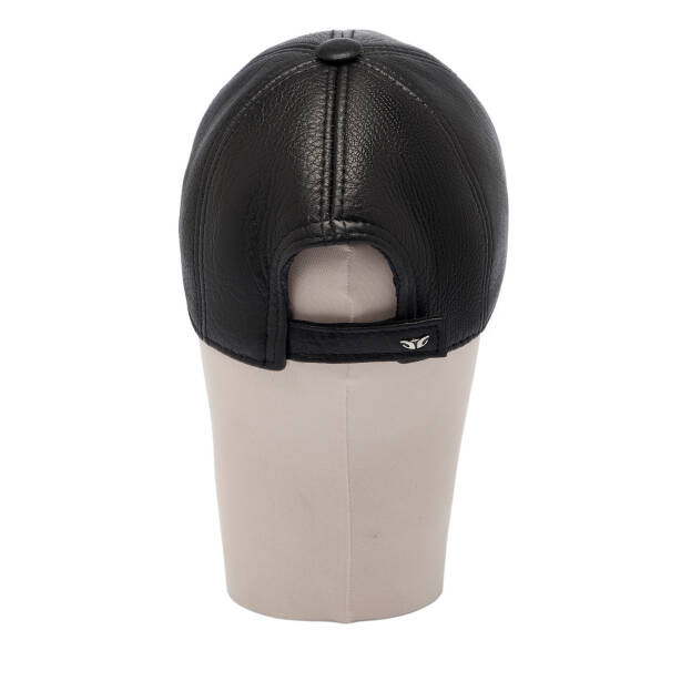 Siyah Deri Erkek Şapka - S1SPK0330004-Q4O - 4