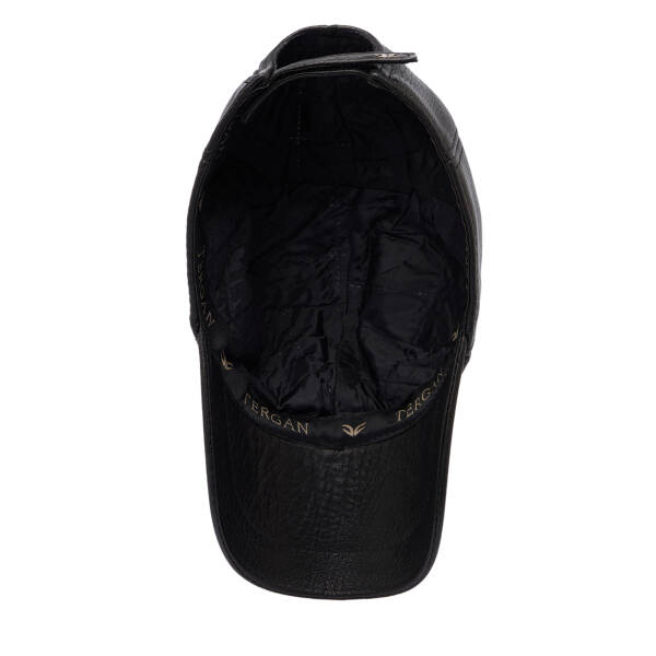 Siyah Deri Erkek Şapka - S1SPK0330004-Q4O - 5