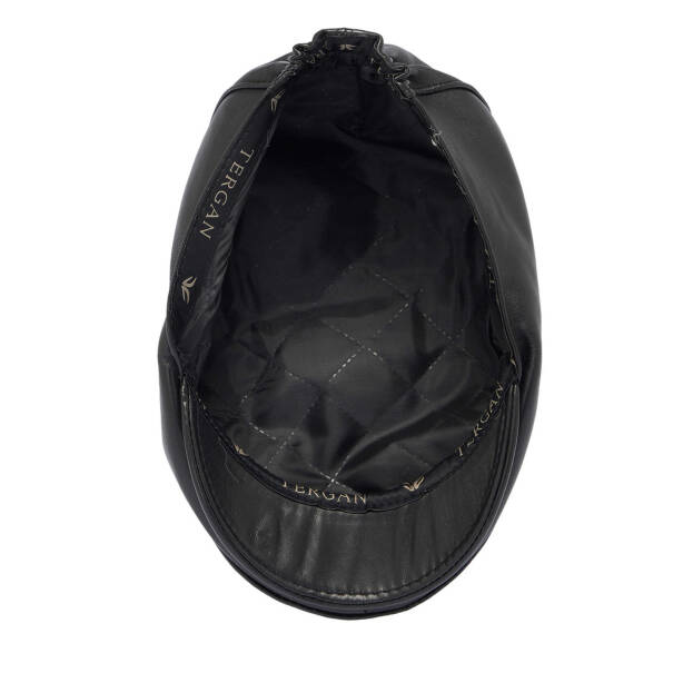 Siyah Deri Erkek Şapka - S1SPK0330005-Q3H - 5