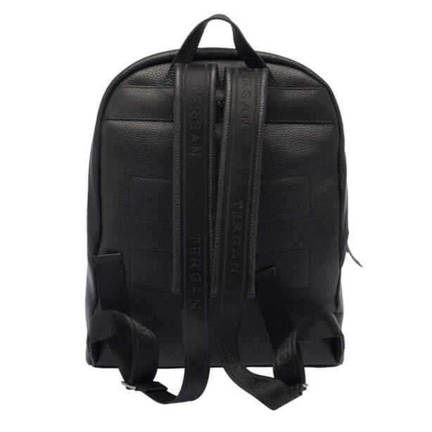 Siyah Hakiki Deri Erkek Sırt Çantası - S1SR00021345-A41 - Tergan
