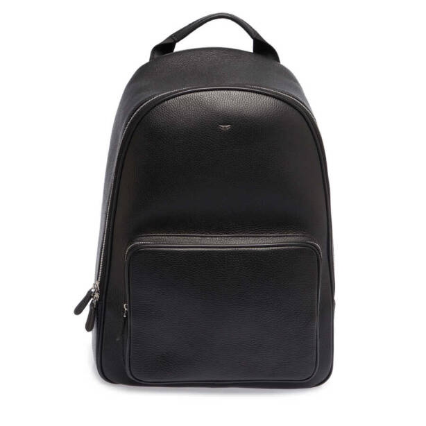 Siyah Hakiki Deri Erkek Sırt Çantası - S1SR00021443-A41 - Tergan