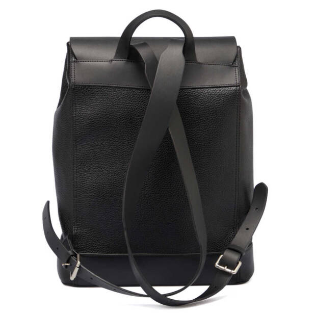 Siyah Deri Erkek Sırt Çantası - S1SR00021463-D3H - 3