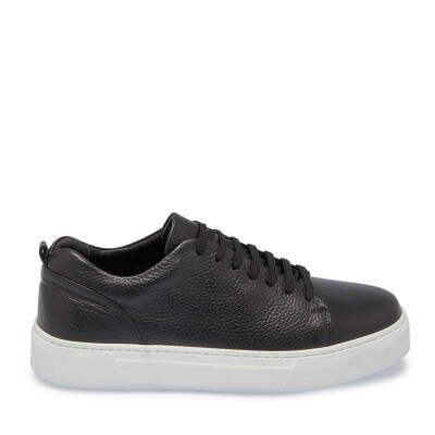  Siyah Deri Erkek Sneaker - E23S1AY56349-A41 - 3