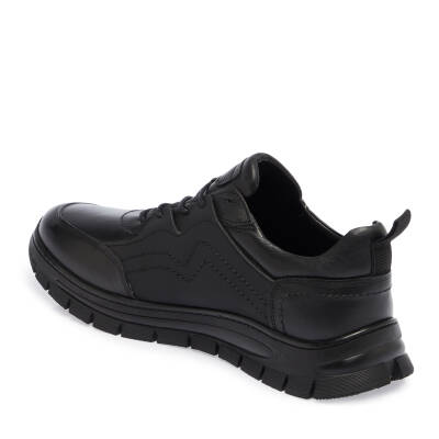  Siyah Deri Erkek Sneaker - E23S1AY56352-A23 - 2