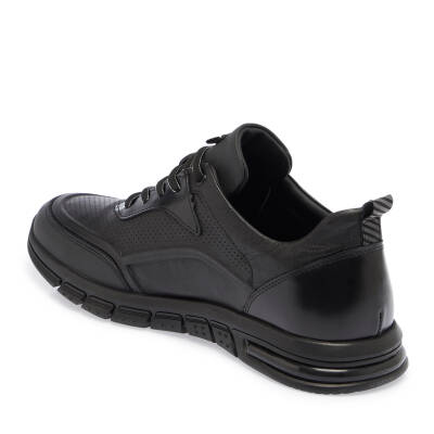  Siyah Deri Erkek Sneaker - E23S1AY56390-A23 - 2