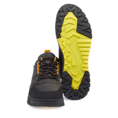 Siyah Deri Erkek Sneaker - E23S1AY56398-A23 - 4