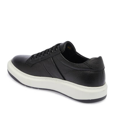  Siyah Deri Erkek Sneaker - E23S1AY56404-A23 - 2