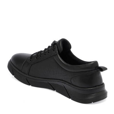  Siyah Deri Erkek Sneaker - E23S1AY56411-A23 - 2