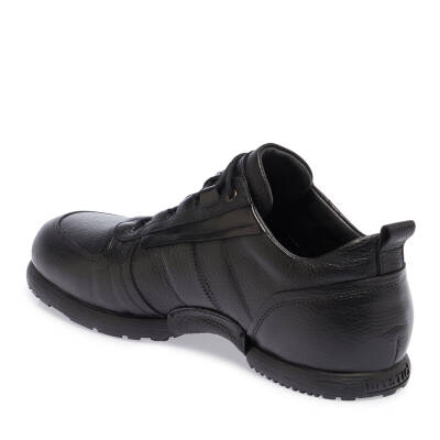 Siyah Deri Erkek Sneaker - E23S1AY56504-A41 - 2