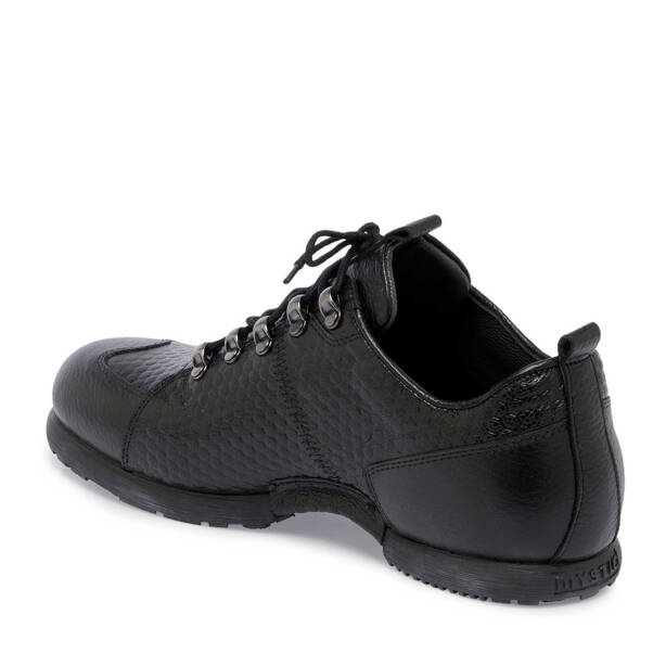 Siyah Deri Erkek Sneaker - E23S1AY56506-M2S - 2