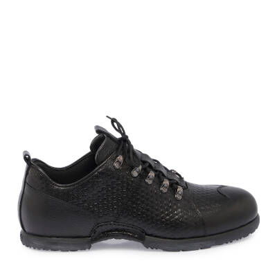 Siyah Deri Erkek Sneaker - E23S1AY56506-M2S - 3